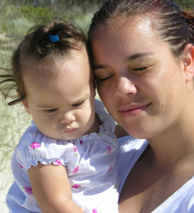 Maori Mum and Baby